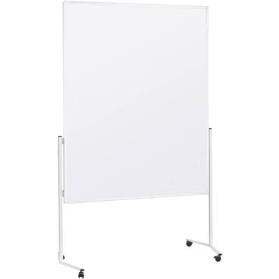 magnetoplan Presentatiebord 2111100 (l x b x h) 1730.00 x 1200 x 1500 mm Colorspankarton Wit Tweezijdig te gebruiken, Incl. rollen 2111100