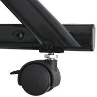 Tijdschriftenrek zwart 40x32x131 cm A4 - thumbnail