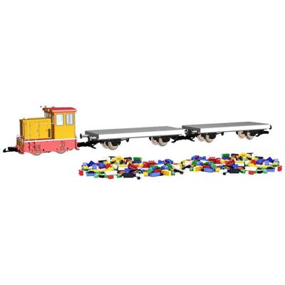 Piko G 37155 G startset RC goederentrein bouwsteenwagens Piko G 37155 G startset RC goederentrein bouwsteenwagens