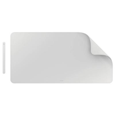 Leitz bureauonderlegger en muismat, lederlook, ft 80 x 40 cm, lichtgrijs