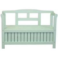 Pinokkio 2-persoons houten koffer tuinbank groen - thumbnail