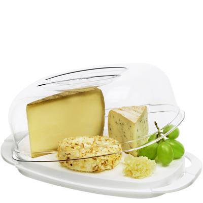 Rotho Fresh Kaasdoos 29x17x10.5 cm Wit/Transparant