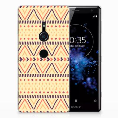 Sony Xperia XZ2 TPU bumper Aztec Yellow