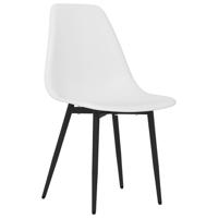 Eetkamerstoelen 4 st PP wit - thumbnail