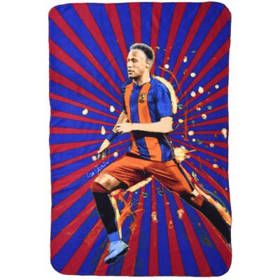 Super Star fleecedeken Neymar Junior 100 x 140 cm blauw/rood Super Star fleecedeken Neymar Junior 100 x 140 cm blauw/rood