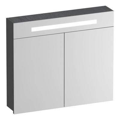 Brauer Promise Spiegelkast - 80 cm - met Verlichting - 2 Spiegeldeuren - Timber Grey