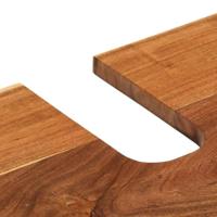 Wastafelkast 62x34x58 cm massief acaciahout - thumbnail