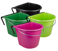 Voerbak 15 l met ophang en hengsel Roze - thumbnail