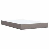 vidaXL Boxspring met matras stof taupe 120x190 cm - thumbnail