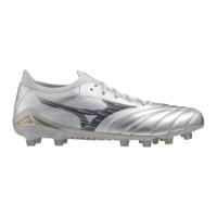 Mizuno Morelia Neo Beta IV Japan Gras Voetbalschoenen (FG) Zilver Grijs Goud - thumbnail