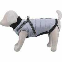 Trixie jas pontis met tuig voor hond grijs 33 cm - thumbnail