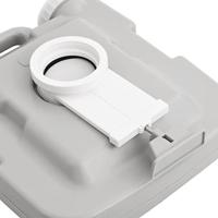 VidaXL Campingtoilet draagbaar 10+10 l hdpe grijs en wit - thumbnail