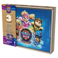 Paw Patrol The Mighty Movie Houten Puzzels 3x24 Stukjes - thumbnail