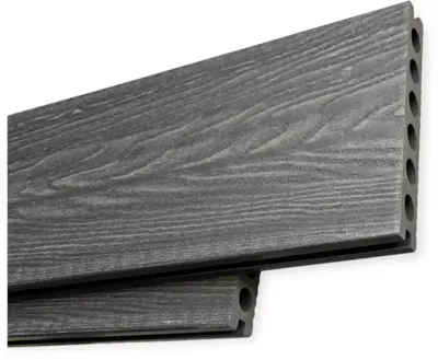 Wpc vlonderplank 2,5x15x220 cm zwart