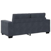 Loveseat bank 140 cm fluweel donkergrijs - thumbnail