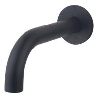 Wiesbaden Caral inbouw uitloop 20 cm messing zwart mat - thumbnail