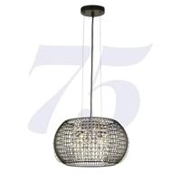 Searchlight Design hanglampCage Ø 35cm - 9094-4BK - thumbnail