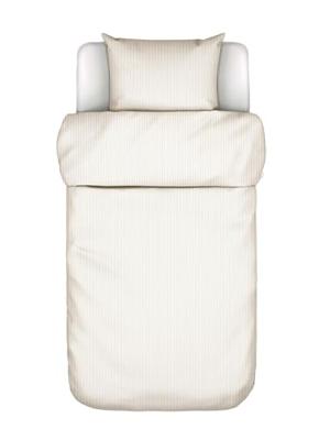 Marc O&apos;Polo Classic Fine Stripe Dark sand dekbedovertrek