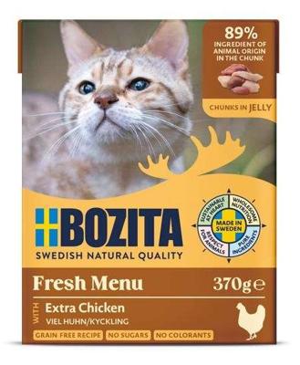 BOZITA Kip in gelei - Natvoer voor katten - 370 g