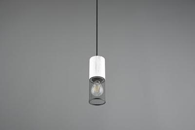 Trio Design hanglamp Tosh zwart met wit 304300134