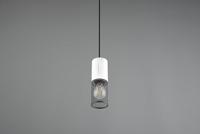 Trio Design hanglamp Tosh zwart met wit 304300134 - thumbnail