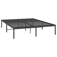 Bedframe metaal zwart 150x200 cm - thumbnail