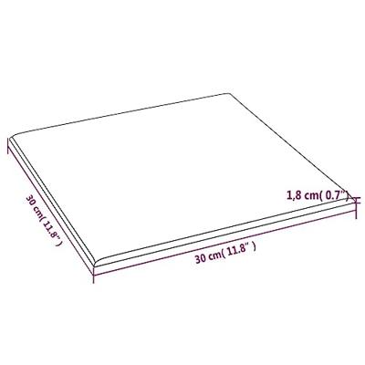 VidaXL Wandpanelen 12 st 1,08 m² 30x30 cm fluweel zwart - thumbnail