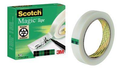 Plakband scotch magic 810 19mmx66m onzichtbaar mat Plakband scotch magic 810 19mmx66m onzichtbaar mat