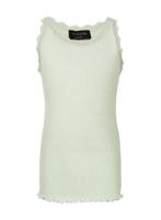 Silk top w/ lace pastel mint - thumbnail