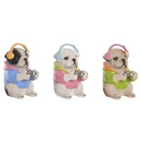 Decoratieve figuren Home ESPRIT Multicolour Hond (3 Stuks) - thumbnail
