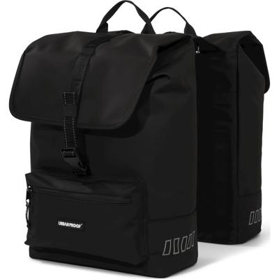 double cargo bag 38L recycled zwart