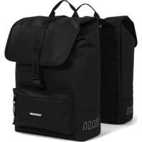 double cargo bag 38L recycled zwart - thumbnail