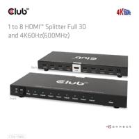 CLUB3D 1 to 8 HDMI Splitter Full 3D and 4K60Hz(600MHz) - thumbnail