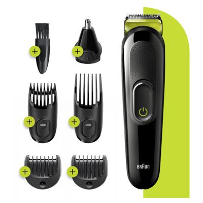 Braun All-in-one MGK3221 6-in-1 Baardtrimmer Voor Mannen, Gezichts-, Haar-, Oor-, Neustrimmer, Voltgroen Braun All-in-one MGK3221 6-in-1 Baardtrimmer Voor Mannen, Gezichts-, Haar-, Oor-, Neustrimmer, Voltgroen