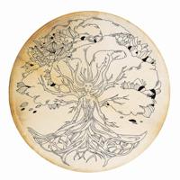 Terré percussion Shaman Drum Lady of the Wood - Goat 50cm handtrommel - thumbnail