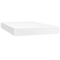 Pocketveringmatras medium 120x200x20 cm kunstleer wit - thumbnail