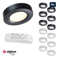 Set LED-opbouwspot Zigbee Adria zwart 3W dimbaar - thumbnail