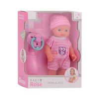 Baby Rose drink en plas pop 17 cm, 2 assorti - thumbnail