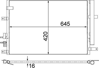 Condensor, airconditioning AC693000S Condensor, airconditioning AC693000S