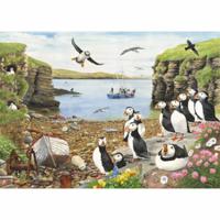 Puffin Parade Puzzel 500 Stukjes XL - thumbnail