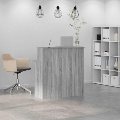 Receptiebalie 100x50x103,5 cm bewerkt hout grijs sonoma eiken