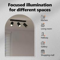 VidaXL Plafondspot met schijnwerpers zwart 38 x 6 x 16 cm metaal - thumbnail