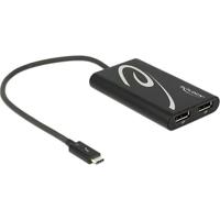DeLOCK Thunderbolt 3 > 2x DisplayPort adapter - thumbnail