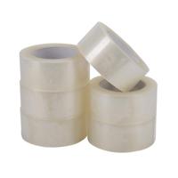 Pp acryl tape low noise 28 micron 50 mm x 66 meter transparant | 6 stuks - thumbnail