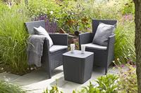 IOWA Tuinzetel in rotanlook, geweven - thumbnail