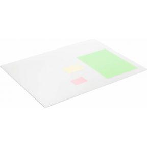 Durable schrijfonderlegger met siergroef, PP, ft 650 x 500 mm, transparant wit