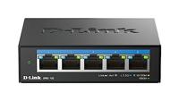 D-Link DMS-105 5-Port Multi-Gigabit Unmanaged Desktop Switch met vijf 2.5G, Fanless, Low Profile, Compact, Metalen behuizing, QoS, Plug & Play - thumbnail