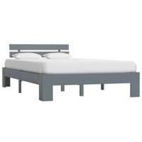 VidaXL Bedframe massief grenenhout grijs 120x200 cm - thumbnail