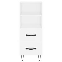 Dressoir 34,5x34x90 cm bewerkt hout wit - thumbnail