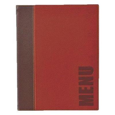 Menukaart Securit Trendy A5 1 x 2 tassen wijnrood